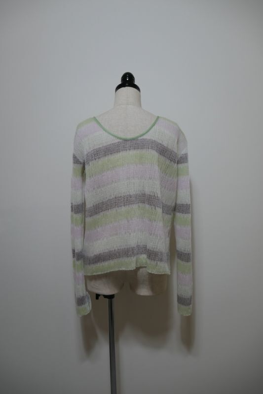 画像4: YUKI SHIMANE Shirring Border knit Pullover