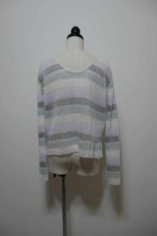 画像5: YUKI SHIMANE Shirring Border knit Pullover